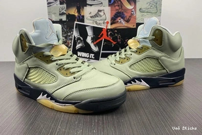 DC7501- Jordan 5 “Jade 8917 Horizon” 580 Air Timeless 0802